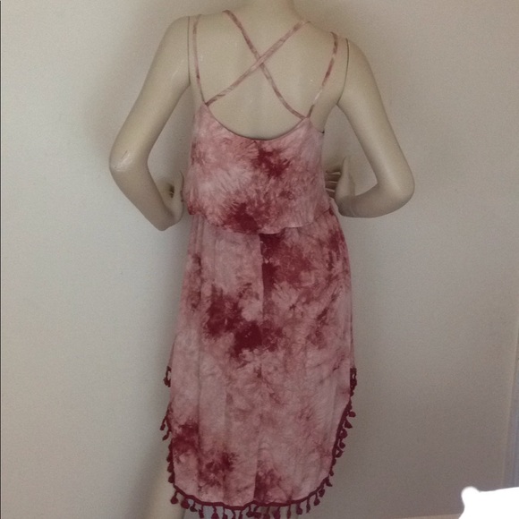Dusty Rose Strappy back w/ Tie Dye & Tassel - Picture 6 of 7
